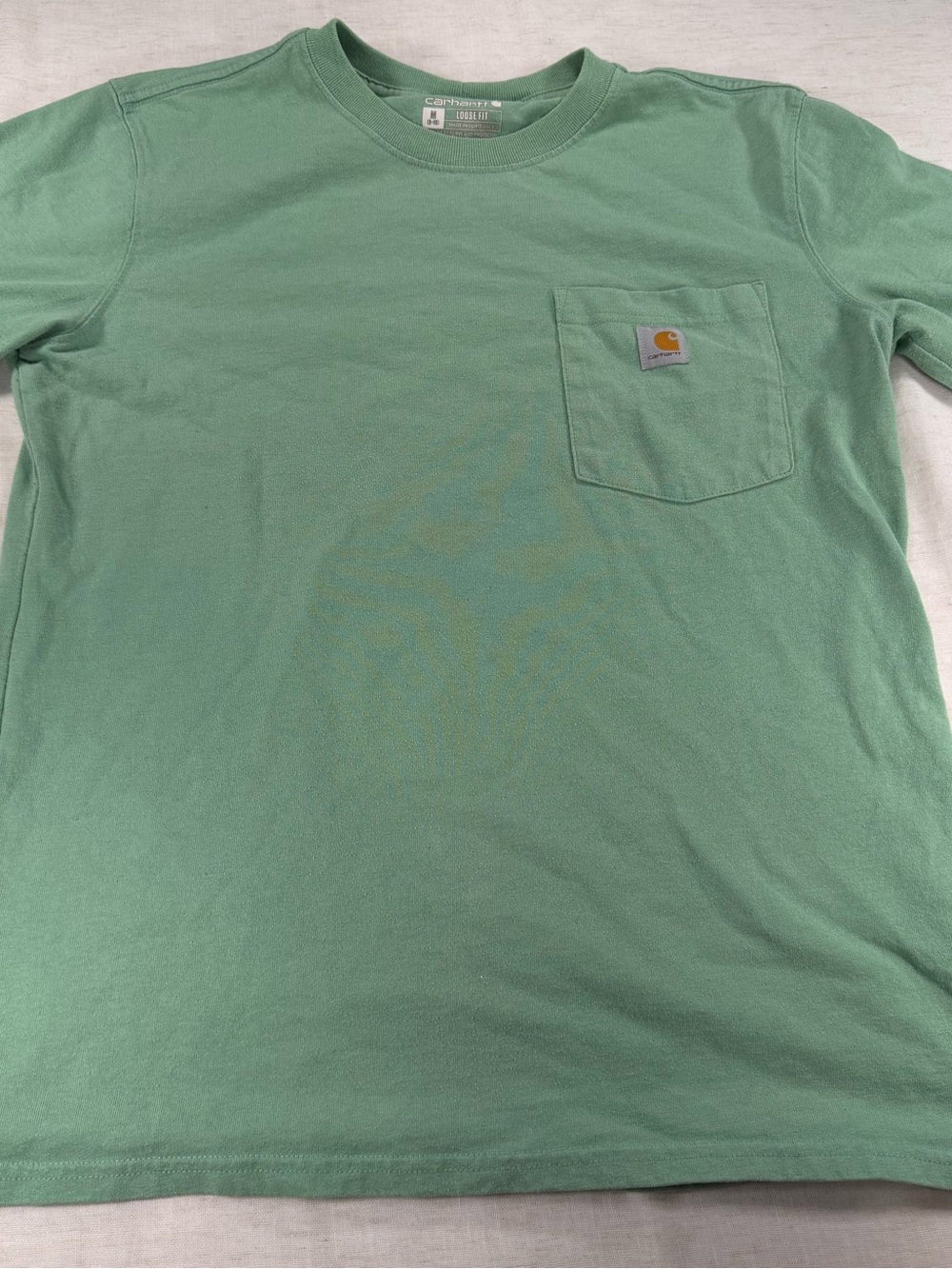 Carhartt Women’s Long Sleeve Pocket Tee in Mint Green
